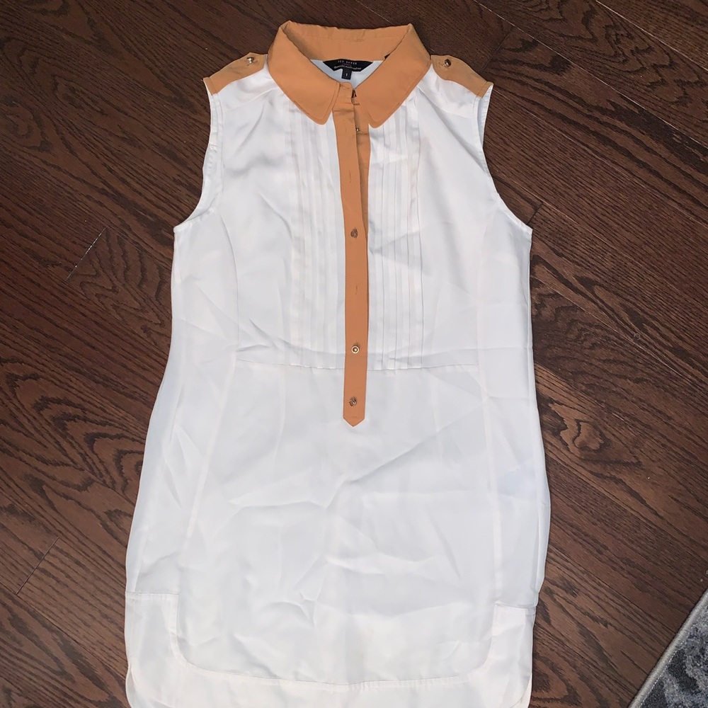 EUC Ted Baker Sleeveless Shirt Dress